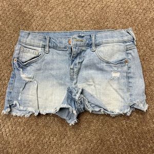 Light Wash Jean Shorts